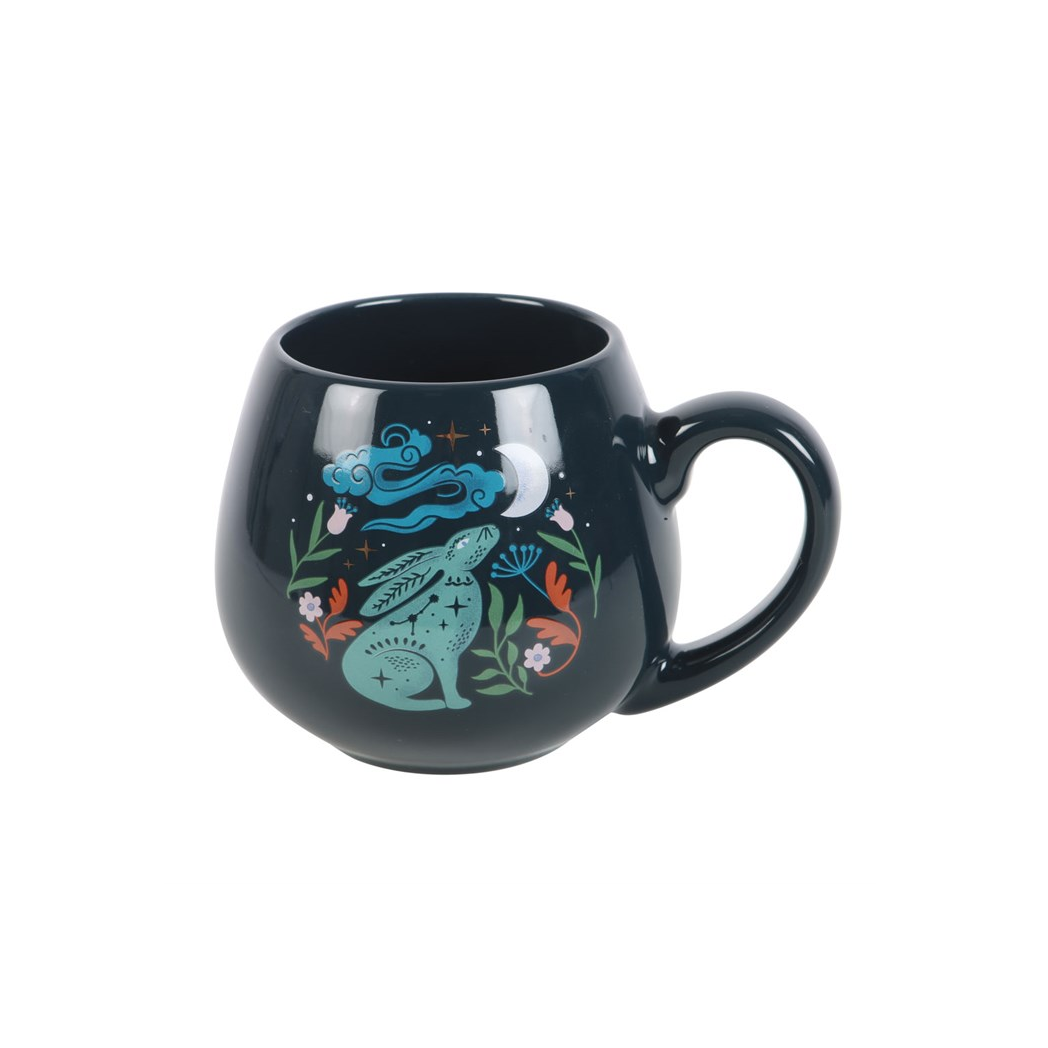 Midnight Hare Rounded Mug From Witch, Please!