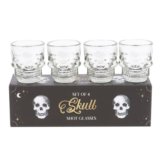 Set of 4 Skull Shot Glasses Set From Witch, Please!