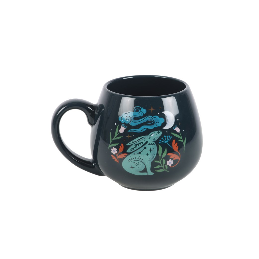 Midnight Hare Rounded Mug From Witch, Please!