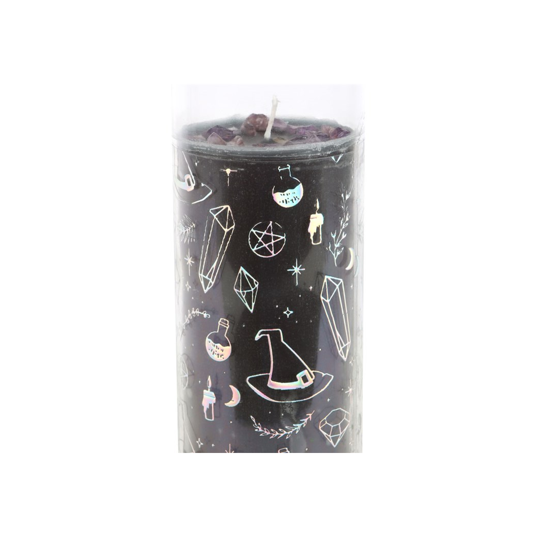 Crystal Witch Jasmine Tube Candle with Amethyst Chips From Witch, Please!