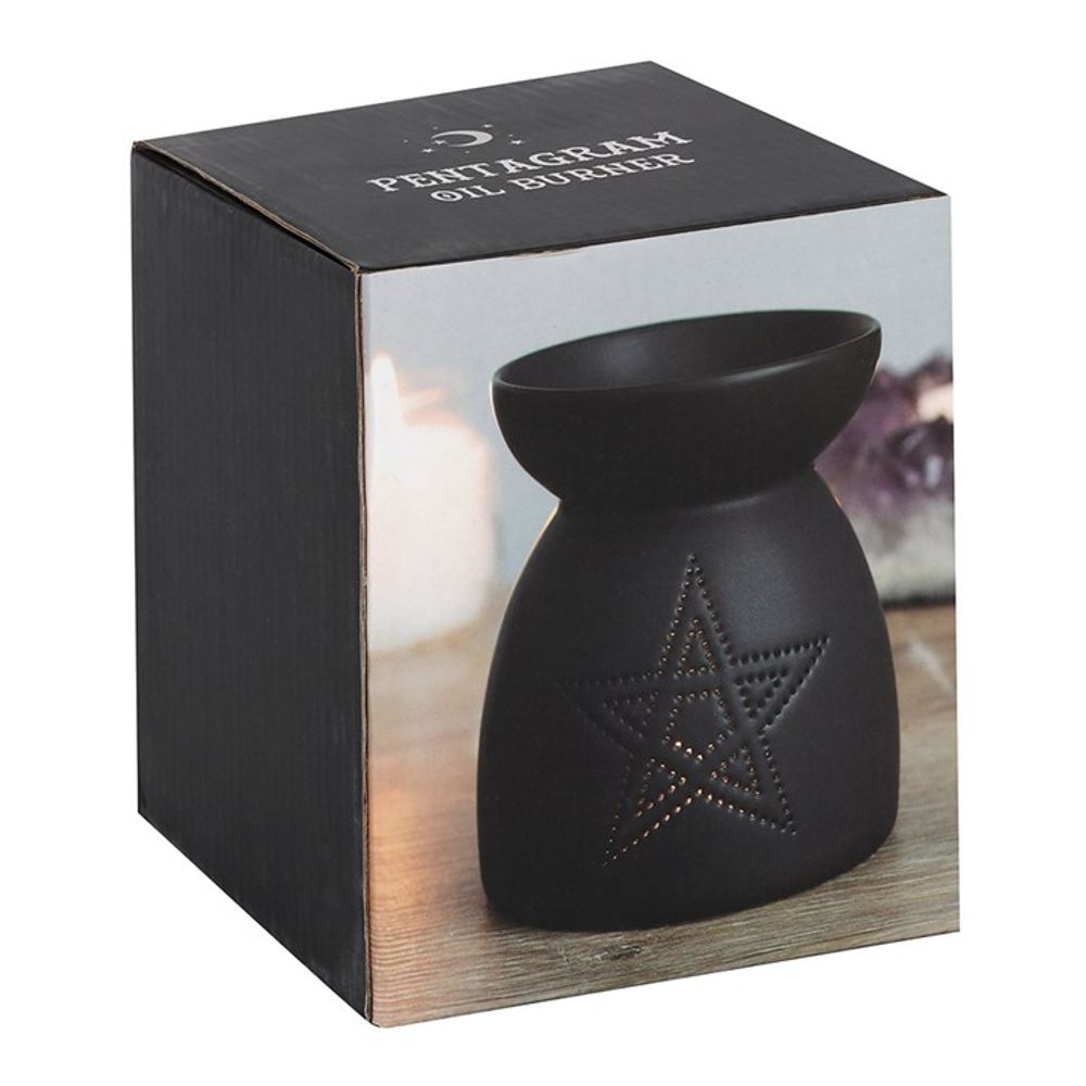 Black Pentagram Cut Out Oil Burner From Witch, Please!