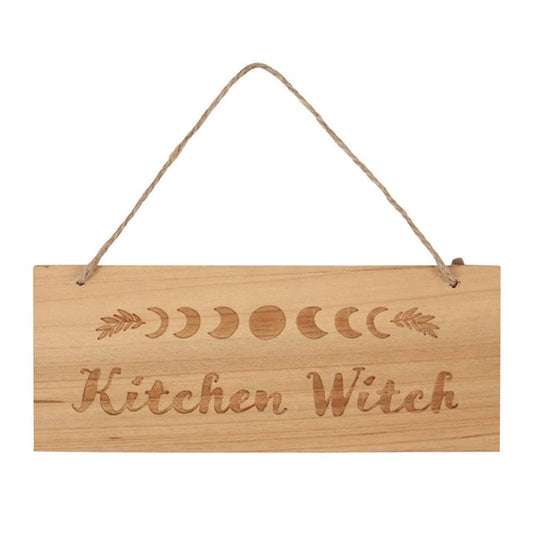 Kitchen Witch Engraved Hanging Sign From Witch, Please!