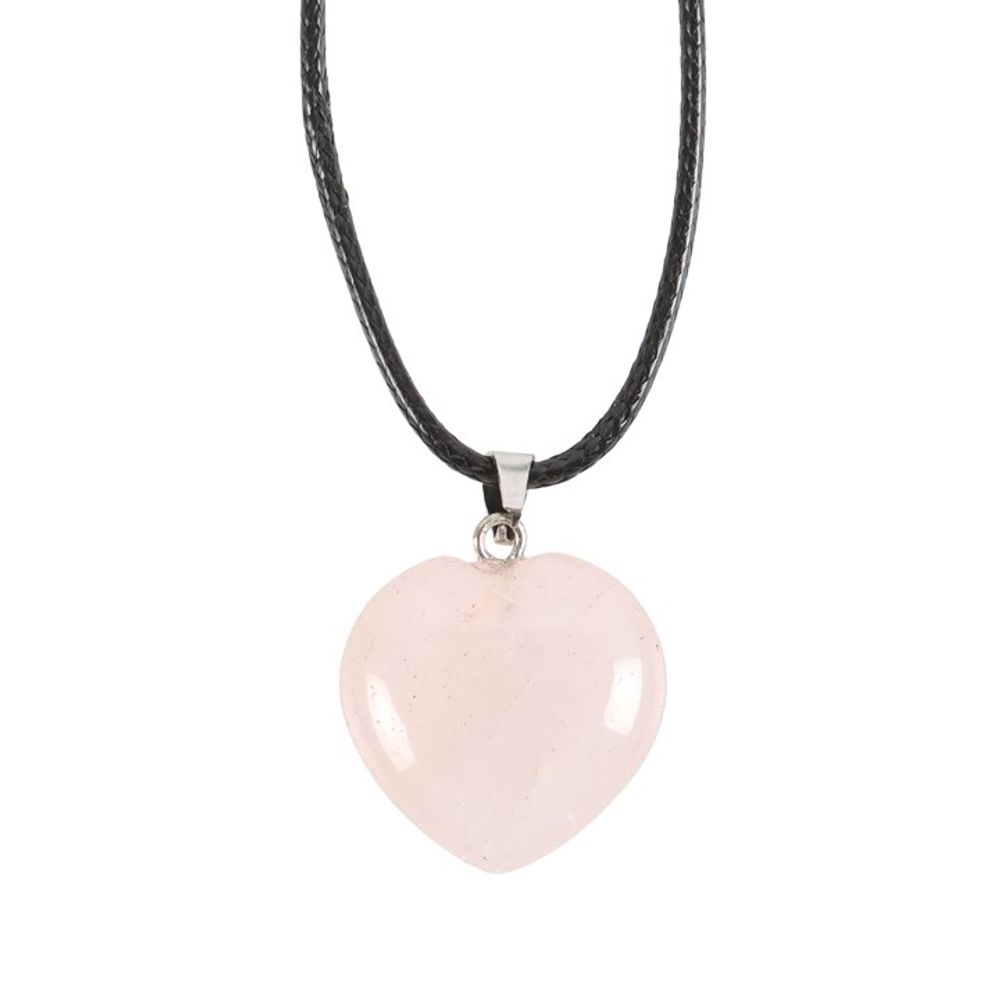 Rose Quartz Healing Crystal Heart Necklace From Witch, Please!