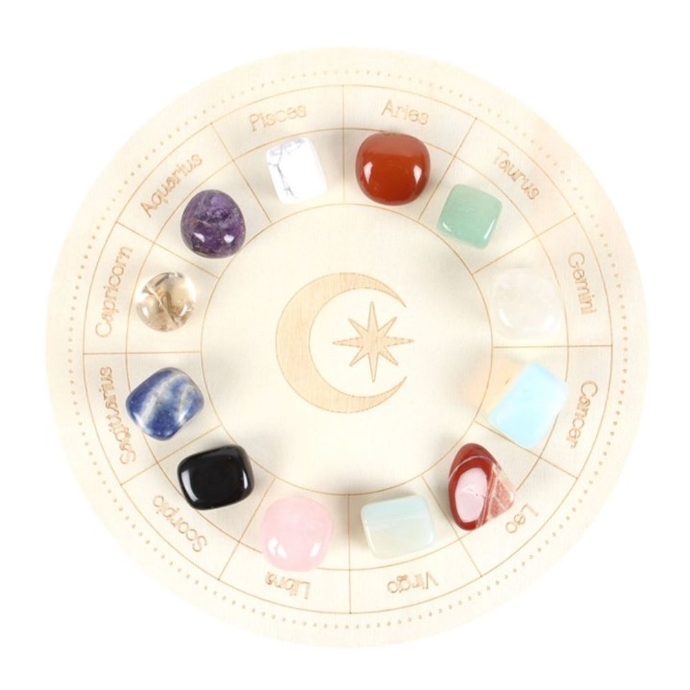 Astrology Wheel Crystal Grid Set From Witch, Please!