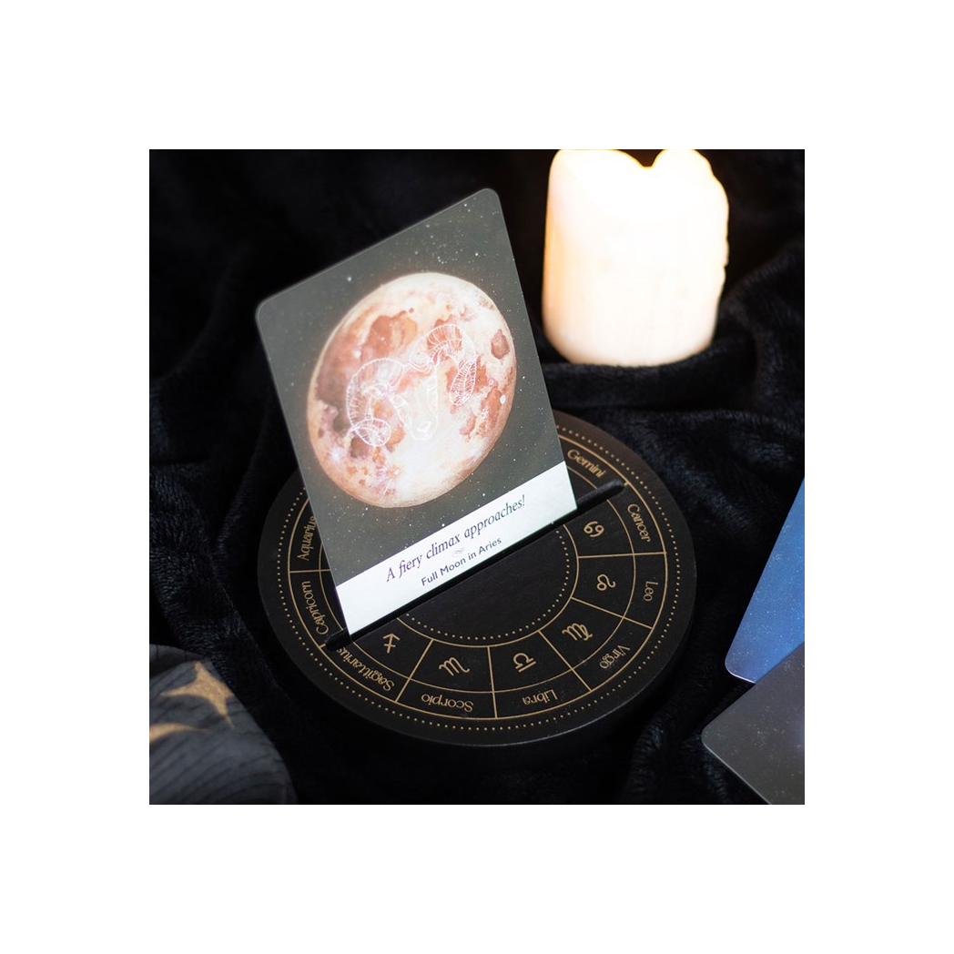 Black Astrology Wheel Tarot Card Stand From Witch, Please!