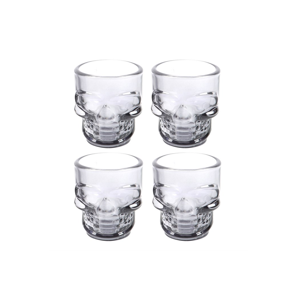 Set of 4 Skull Shot Glasses From Witch, Please!