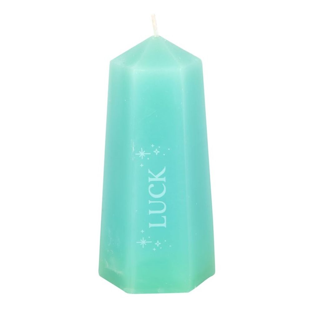 Luck Crystal Candle with Rough Green Aventurine From Witch, Please!