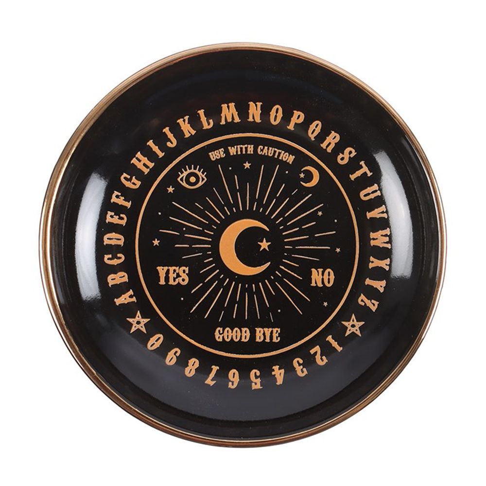 Round Black Talking Board Trinket Dish From Witch, Please!