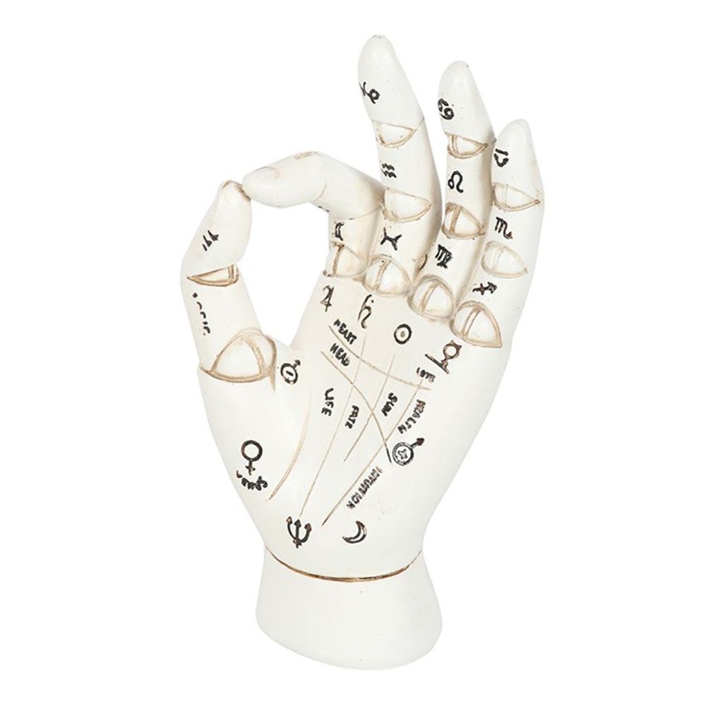 White Palmistry Hand Ornament From Witch, Please!