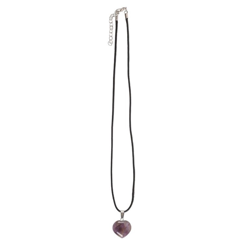 Amethyst Healing Crystal Heart Necklace From Witch, Please!