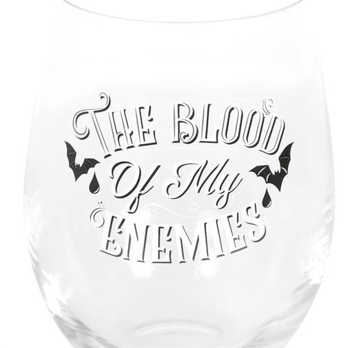 Blood Of My Enemies Stemless Wine Glass