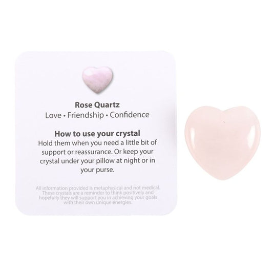 I Love You Rose Quartz Crystal Heart in a Bag From Witch, Please!