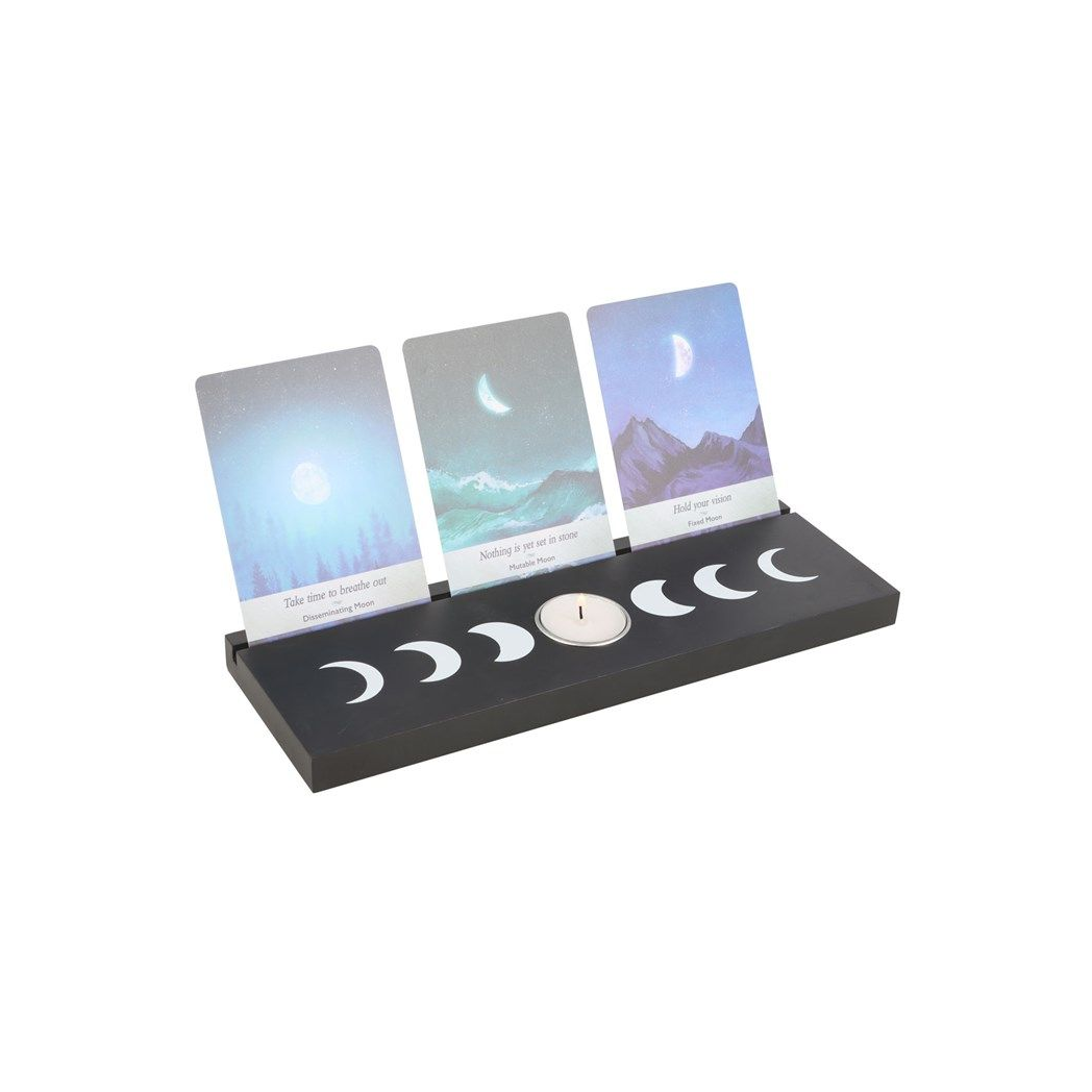 Black Moon Phase Tarot Card Stand Tealight Holder From Witch, Please!