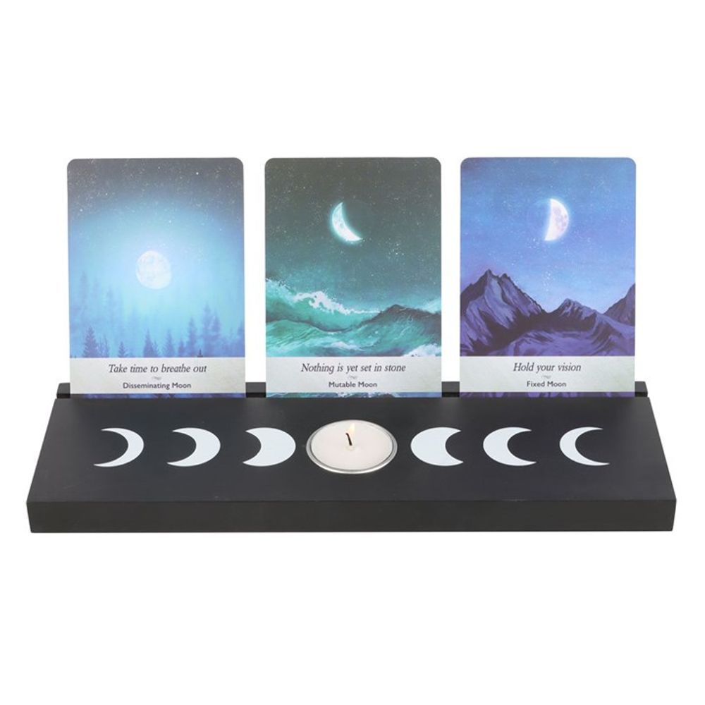 Black Moon Phase Tarot Card Stand Tealight Holder From Witch, Please!