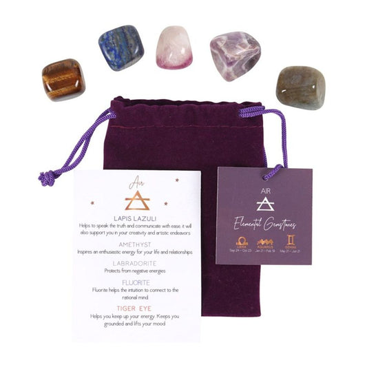 Air Element Tumble Gemstone Set From Witch, Please!