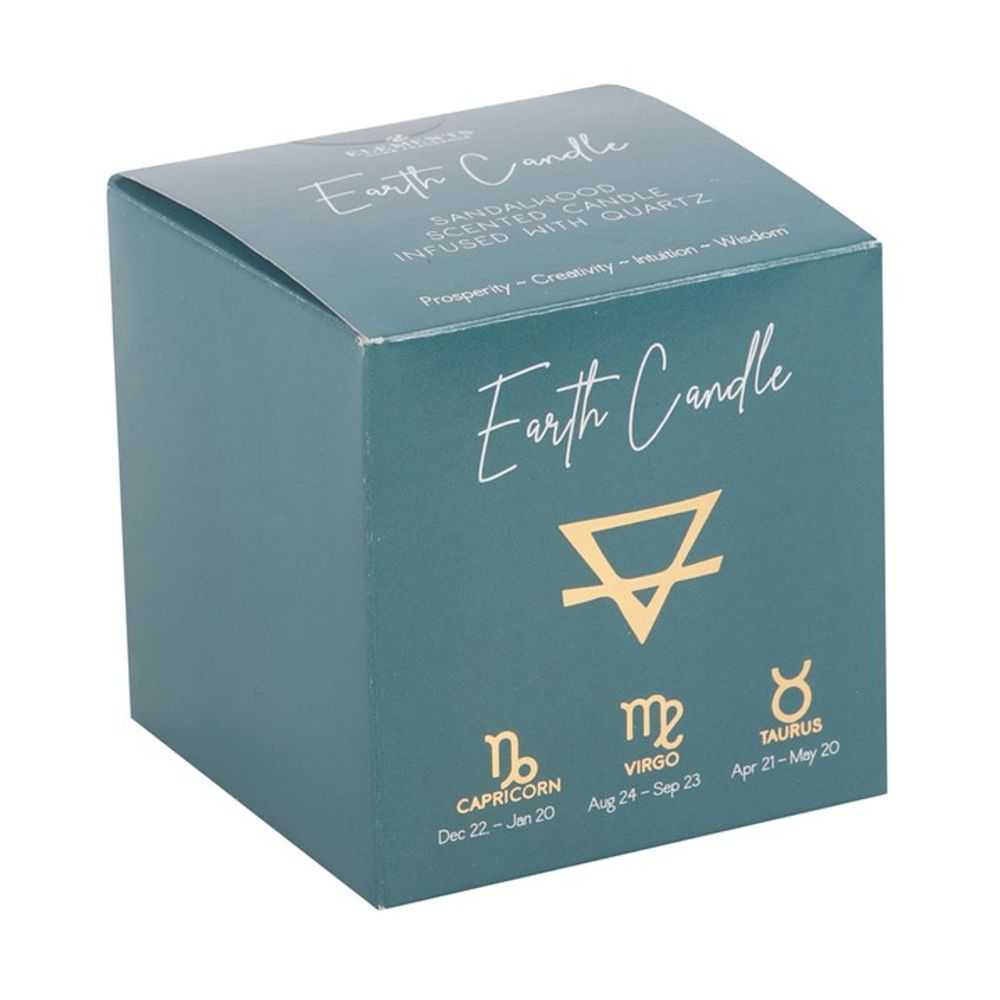 Earth Element Sandalwood Crystal Chip Candle From Witch, Please!