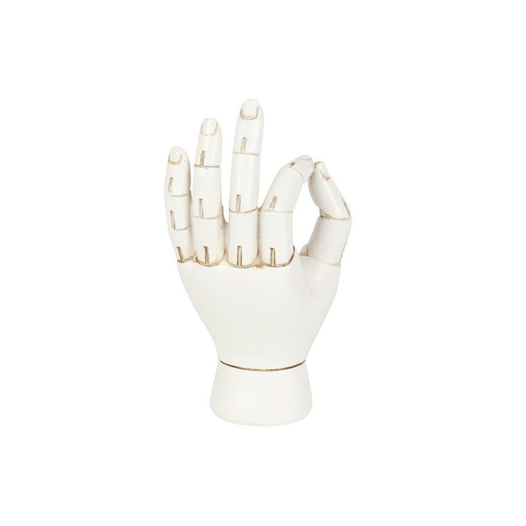 White Palmistry Hand Ornament From Witch, Please!