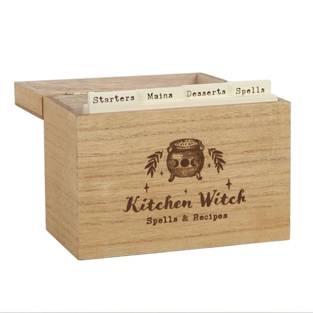 Kitchen Witch Wooden Recipe Box From Witch, Please!