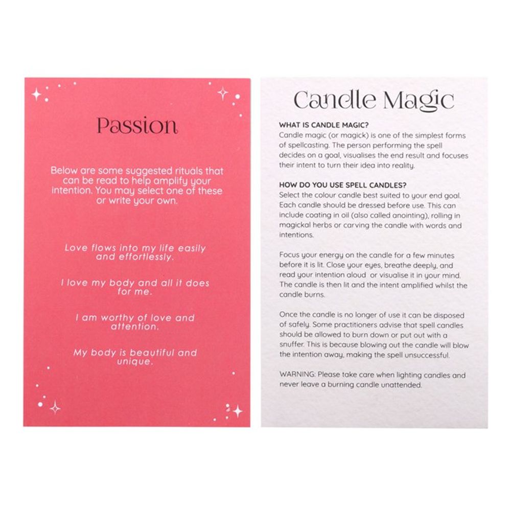 Pack of 12 Passion Spell Candles From Witch, Please!