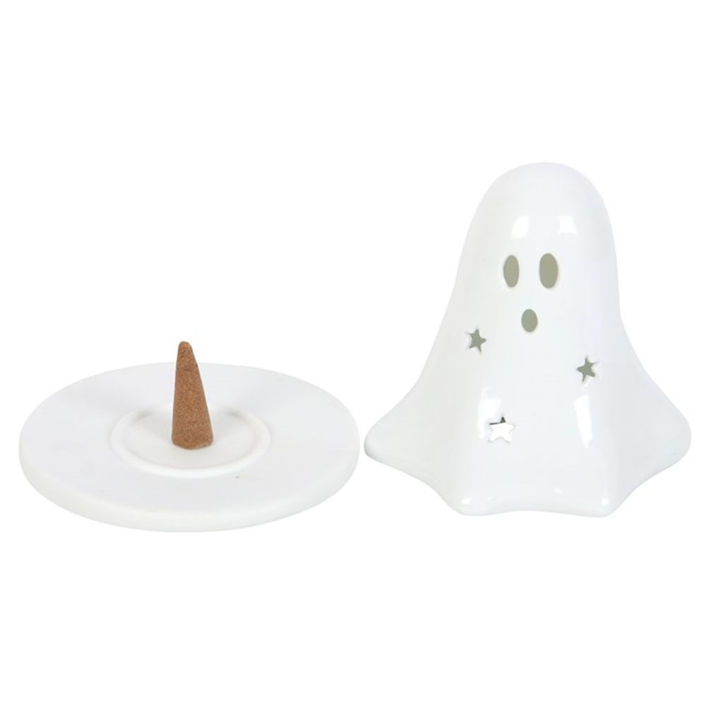 Ceramic Ghost Tealight and Incense Cone Holder From Witch, Please!