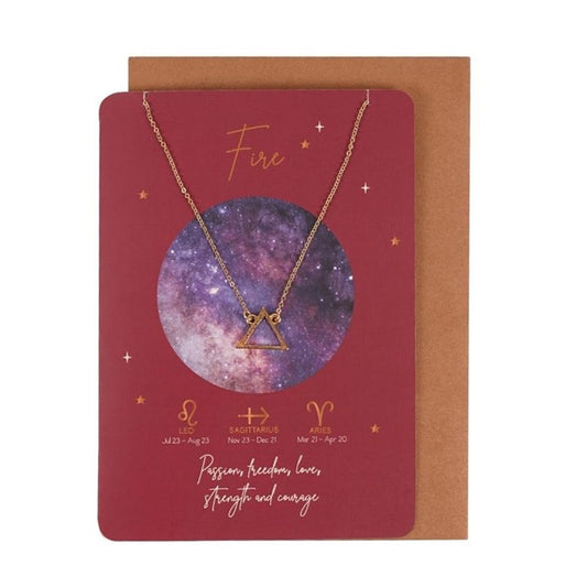 Fire Element Zodiac Necklace Card From Witch, Please!