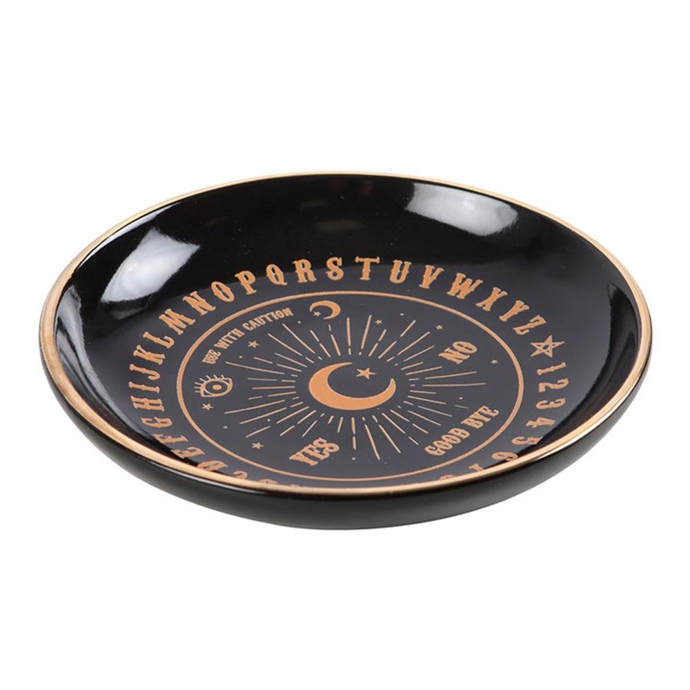 Round Black Talking Board Trinket Dish From Witch, Please!