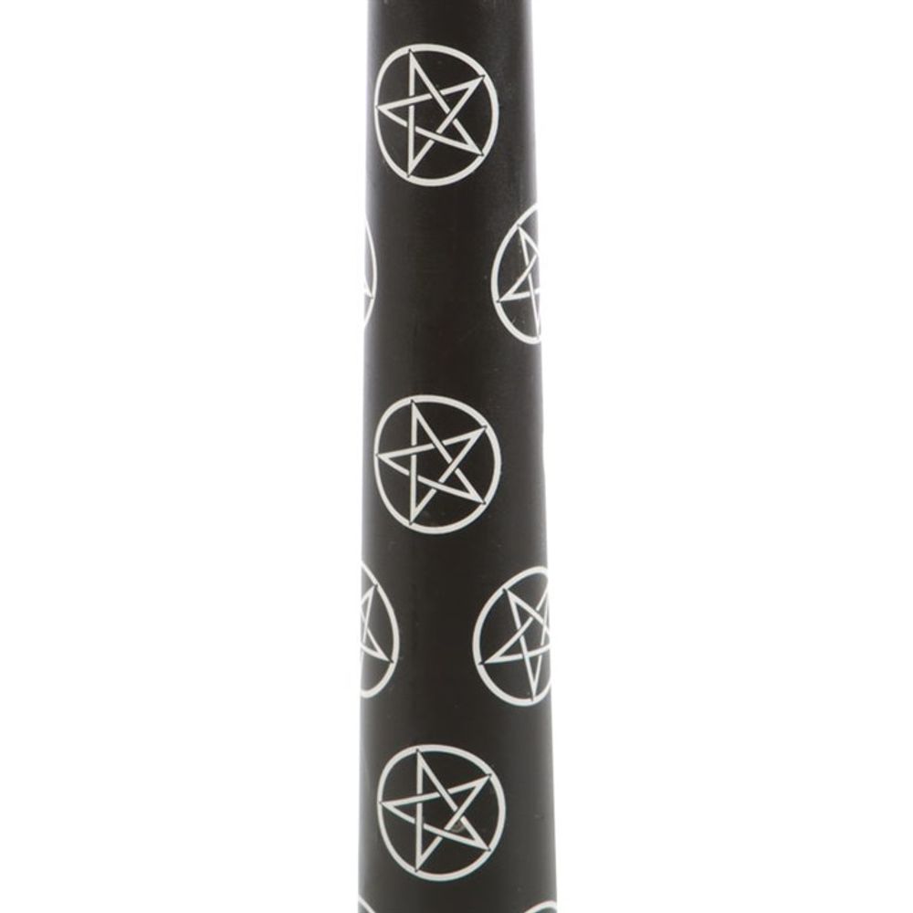 Set of 3 Black Magic Pentagram Taper Candles From Witch, Please!