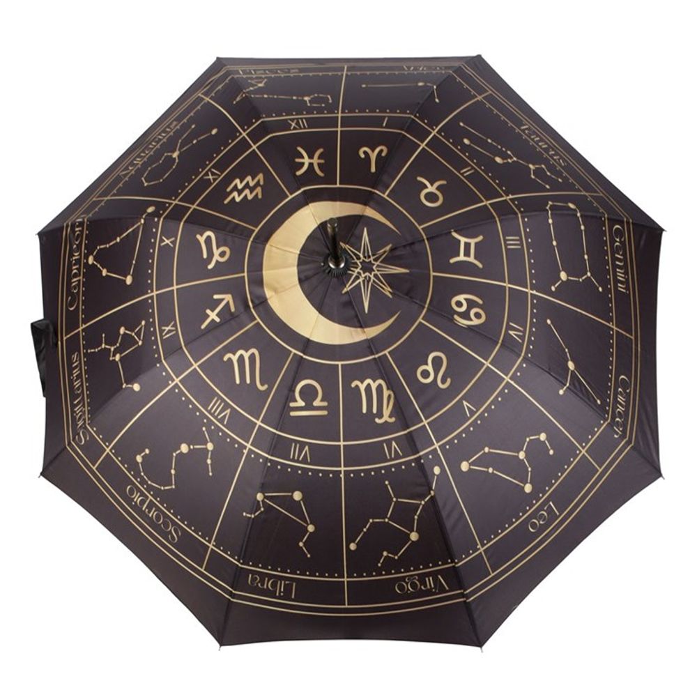 Black Astrology Wheel Umbrella From Witch, Please!