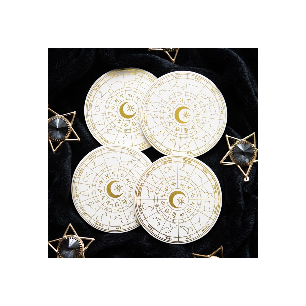 Astrology Wheel Coaster Set From Witch, Please!