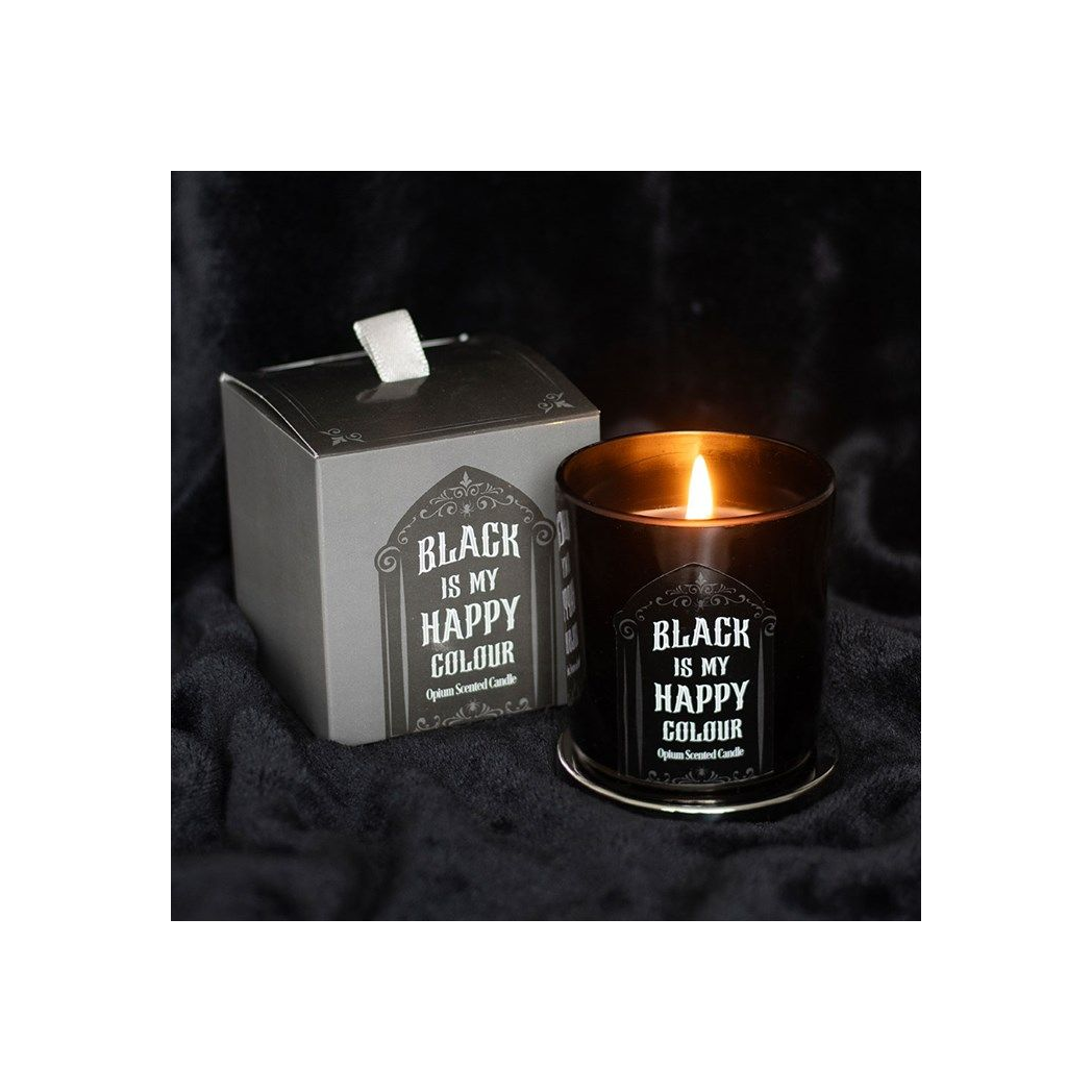 Black is My Happy Colour Opium Candle From Witch, Please!