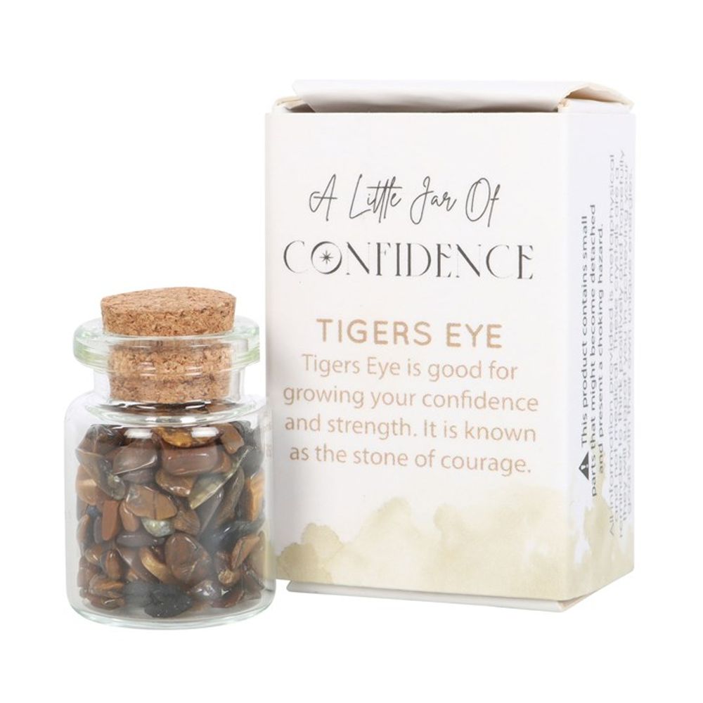 Jar of Confidence Tiger's Eye Crystal in a Matchbox From Witch, Please!