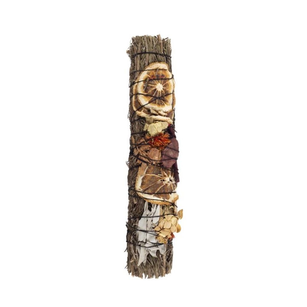 9in Ritual Wand Smudge Stick with Rosemary, Palo Santo and Red Jasper From Witch, Please!