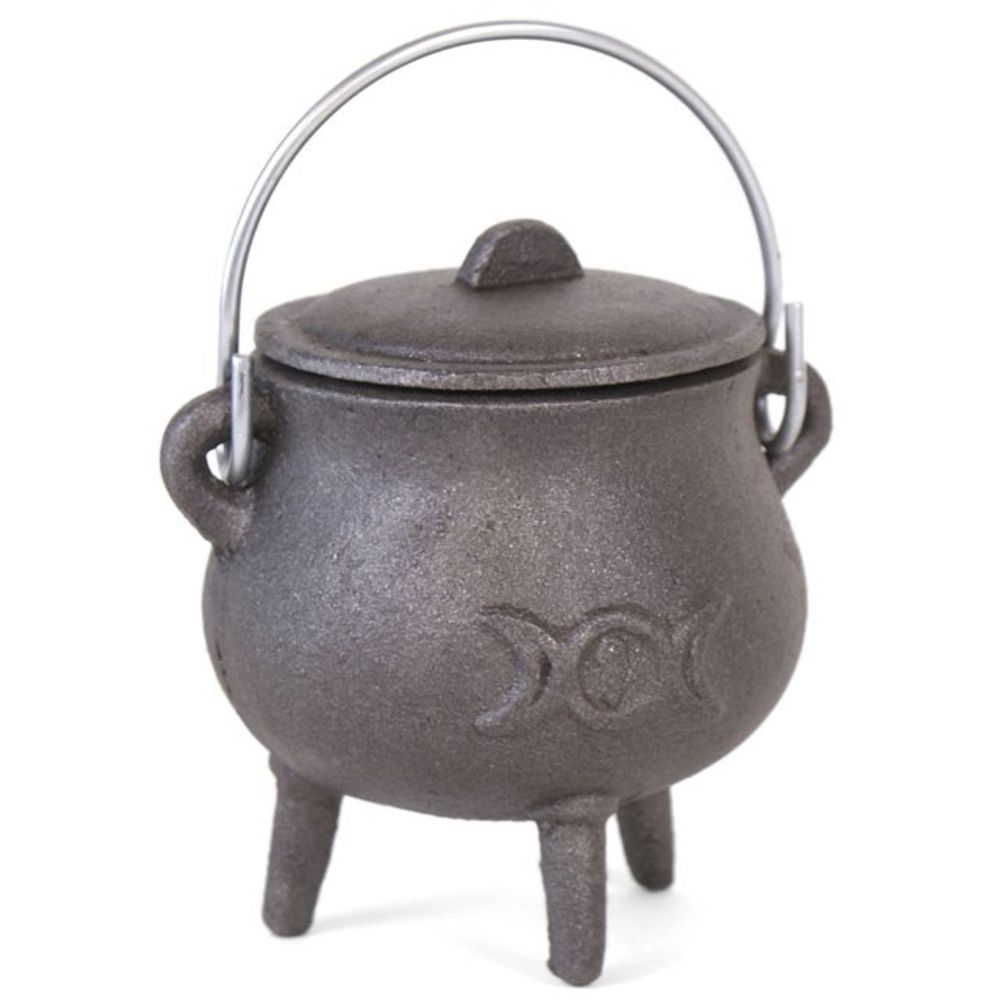 7cm Cast Iron Cauldron With Triple Moon From Witch, Please!