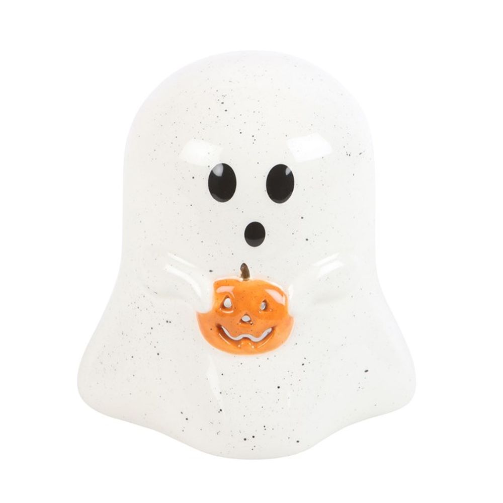 Ghost Shaped Tealight Candle Holder with Pumpkin From Witch, Please!