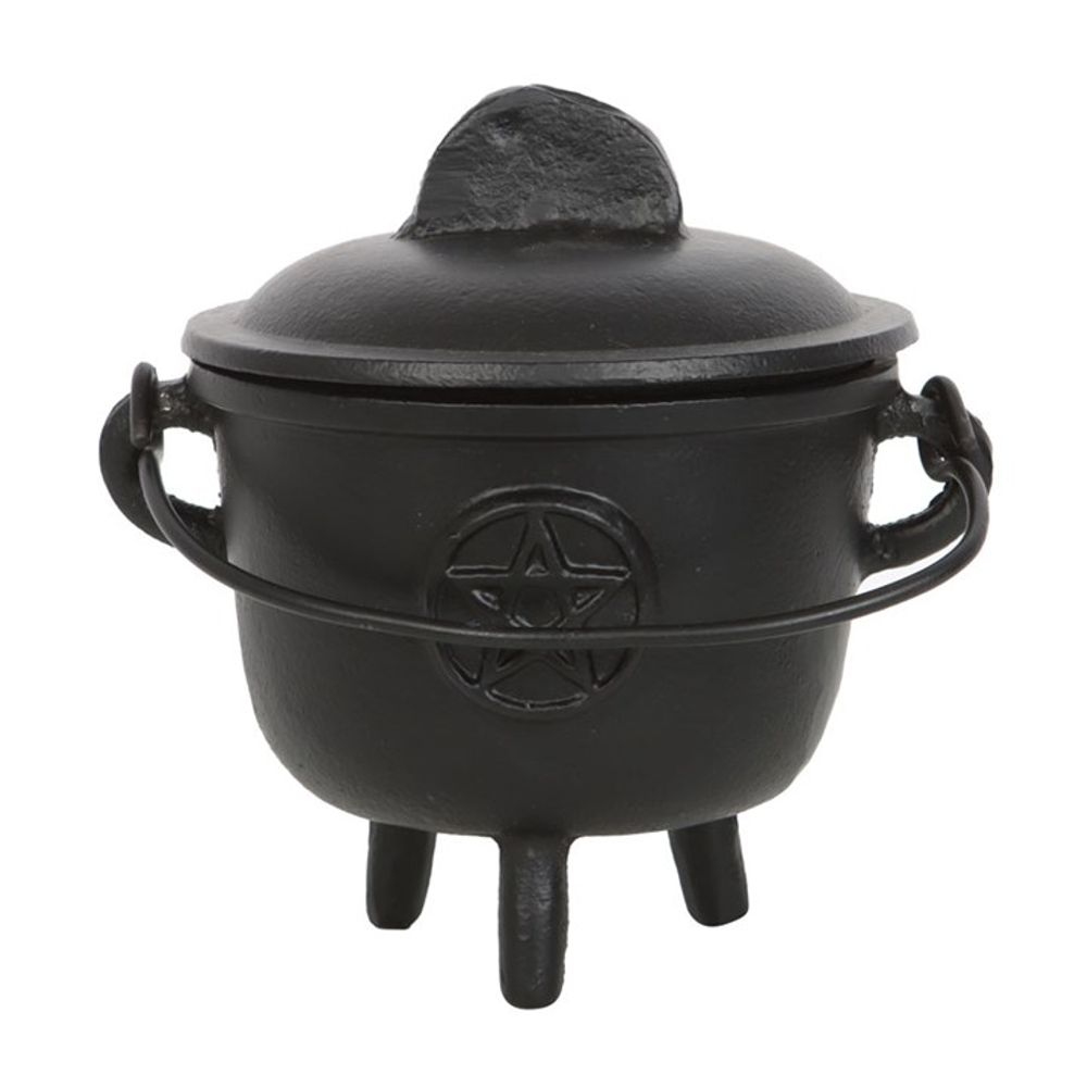 11cm Cast Iron Cauldron with Pentagram From Witch, Please!