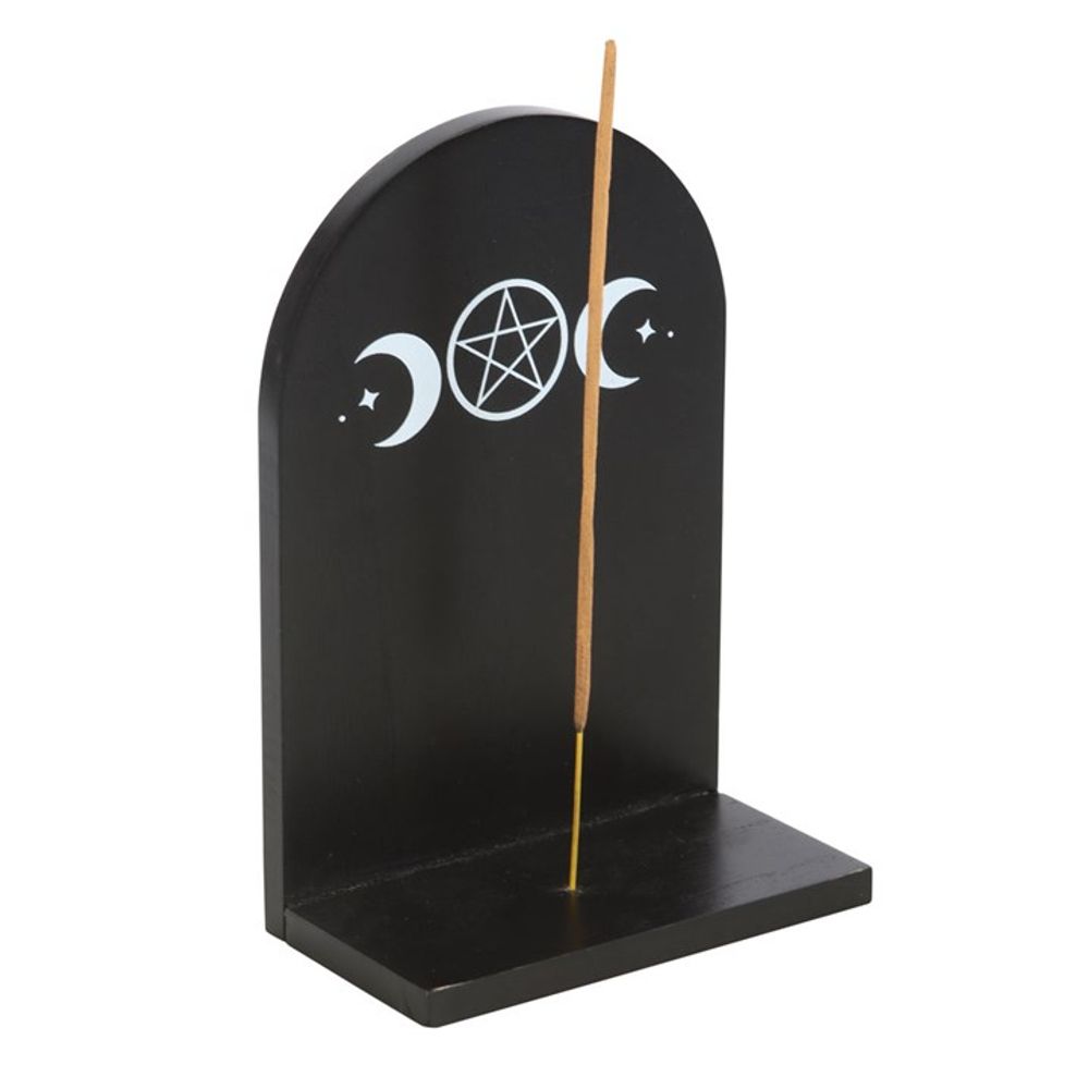 Black Triple Moon Incense Holder Shelf From Witch, Please!