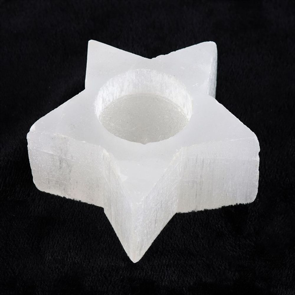 Selenite Star Tealight Holder From Witch, Please!