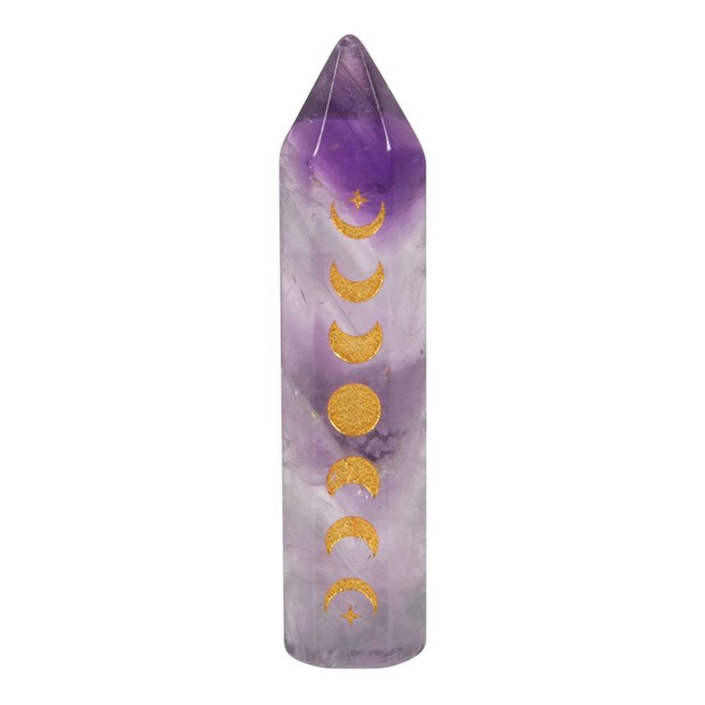 5cm Amethyst Moon Phase Crystal Point From Witch, Please!