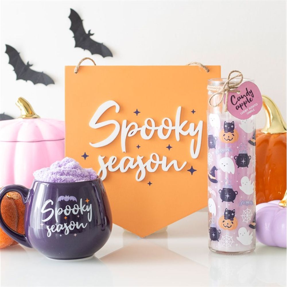 Orange Spooky Season Hanging Sign From Witch, Please!