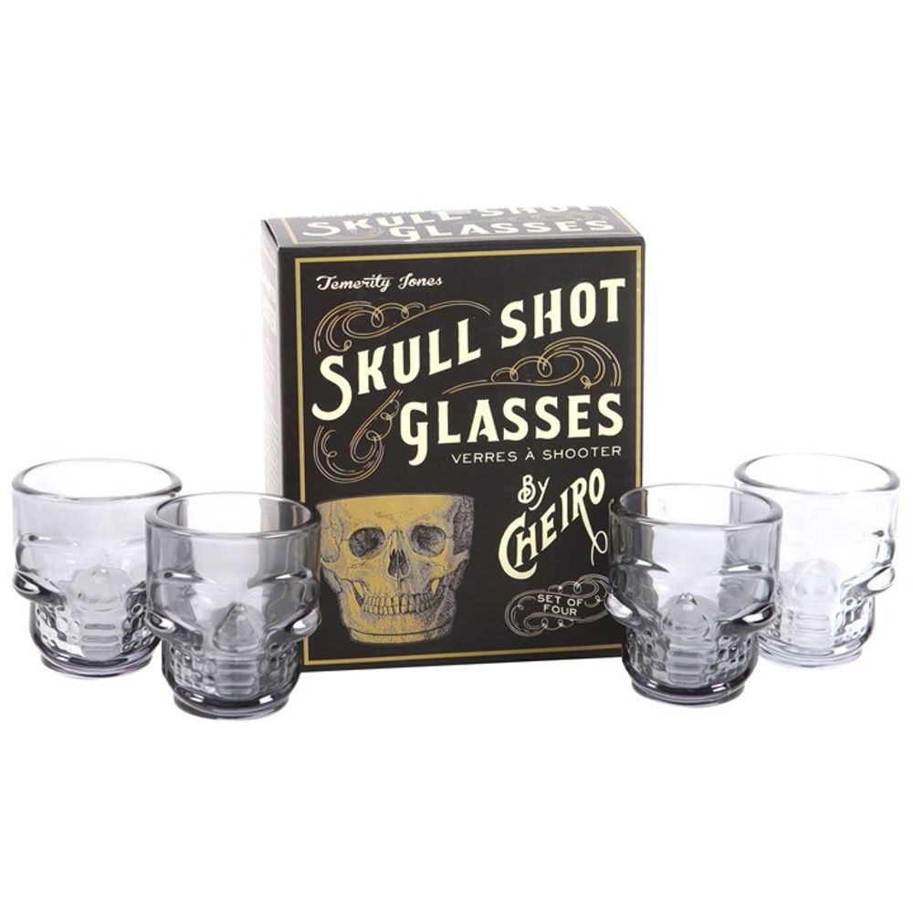 Set of 4 Skull Shot Glasses From Witch, Please!